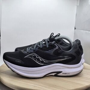 Womens Size 11 - Saucony Axon 2 Running‎ Shoe Black/White  PWRRUN EUC S10732-05